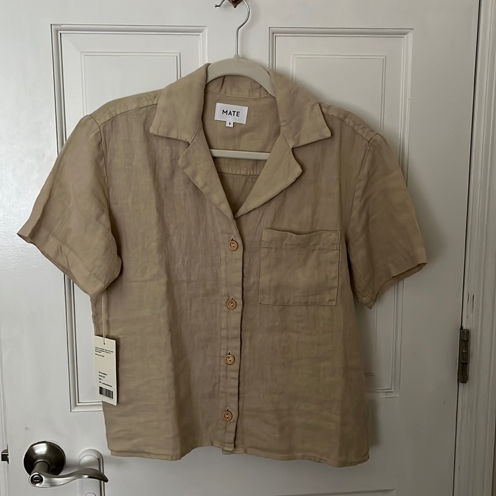 MATE the Label Boxy Linen Short Sleeve